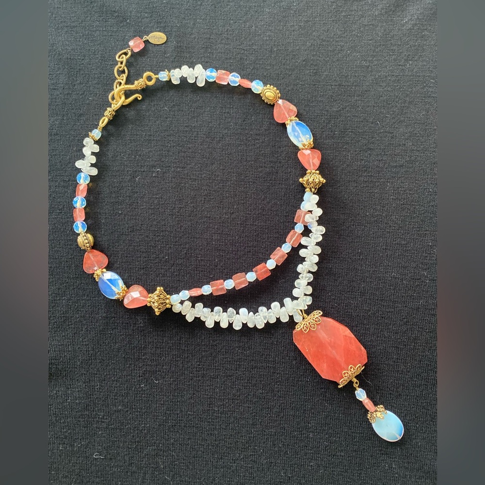 Maya Brenner Gem Stone Necklace